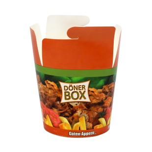 Opakowanie Döner Kebab Box 500 ml  (16 oz ) 10 x 50 szt